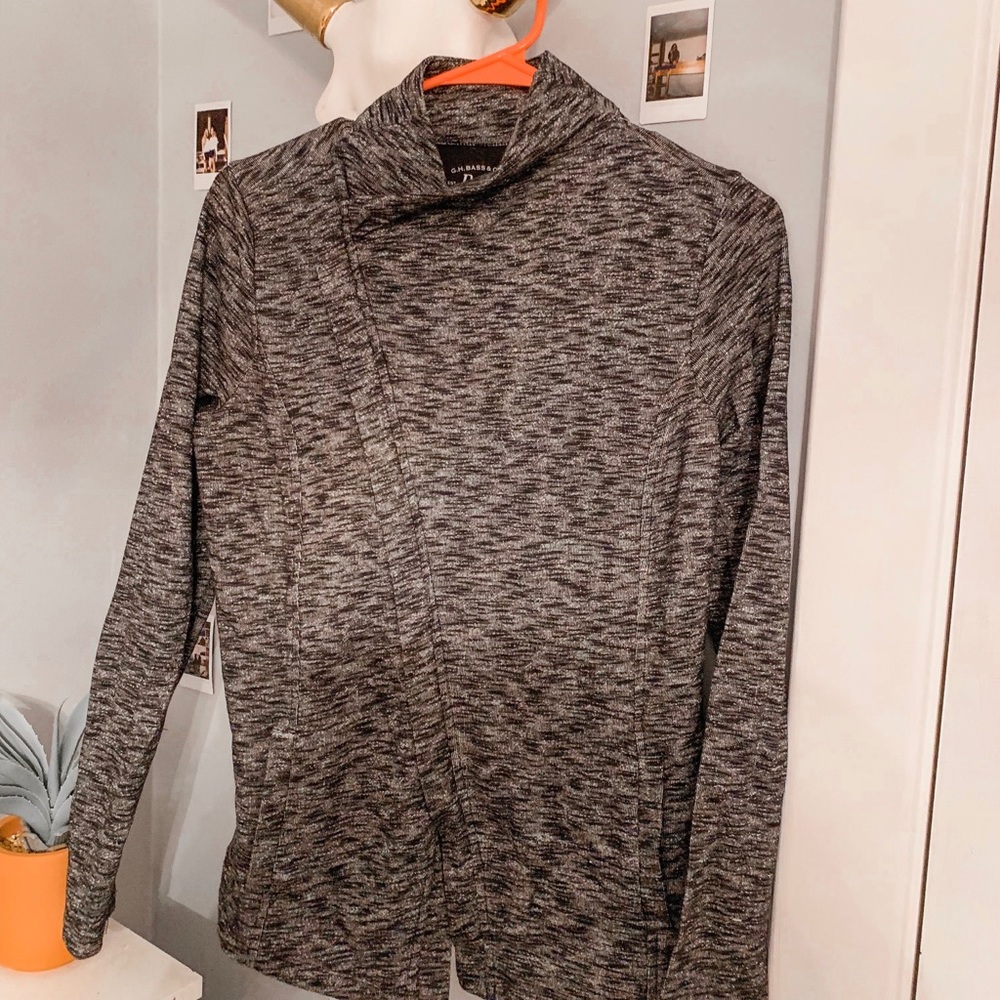 Gray and Black mix athletic jacket